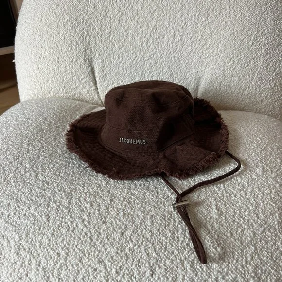 Jacquemus Brown Le Raphia 'Le Bob Artichaut' Beach Hat - Picture 2 of 4
